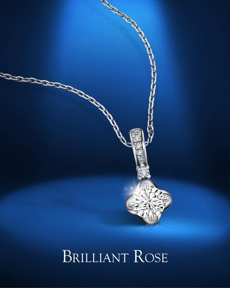 Kalung berlian solitaire